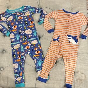 Carter's Blue and Orange Sea Life Footies